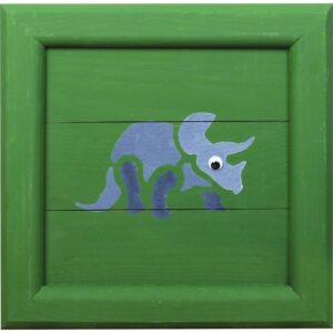 Paquet de 6 pochoirs en plastique thème dinosaure