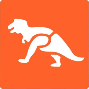 Paquet de 6 pochoirs en plastique thème dinosaure