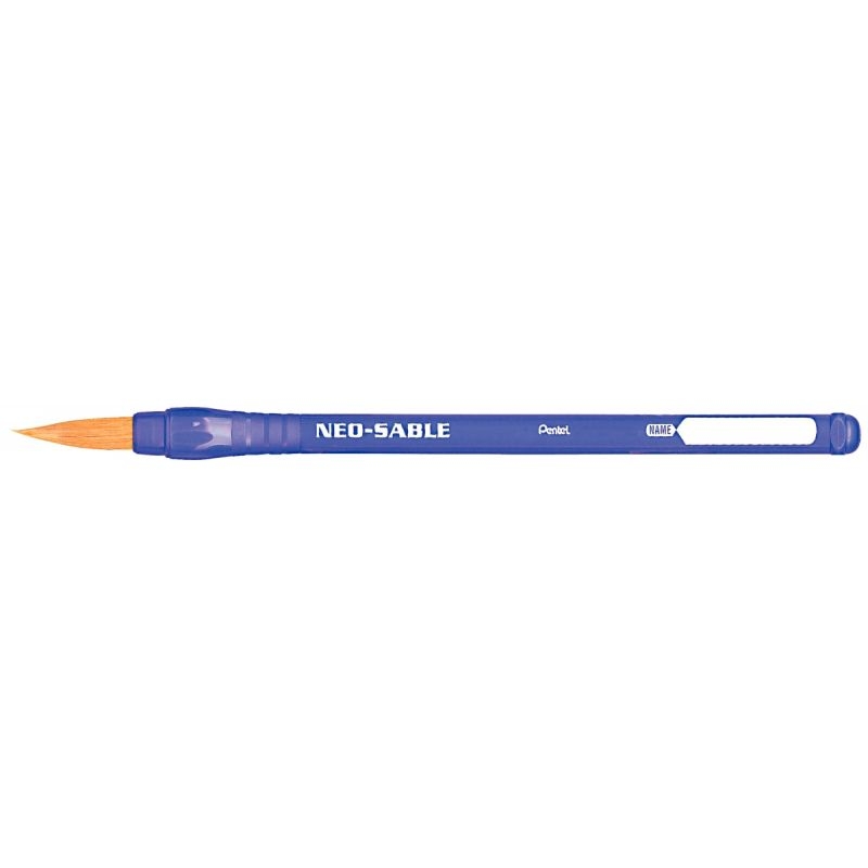 Pinceau KAMIKAZE N° 14 poils synthétiques très résistants manche plastique solide ( sans PVC )
