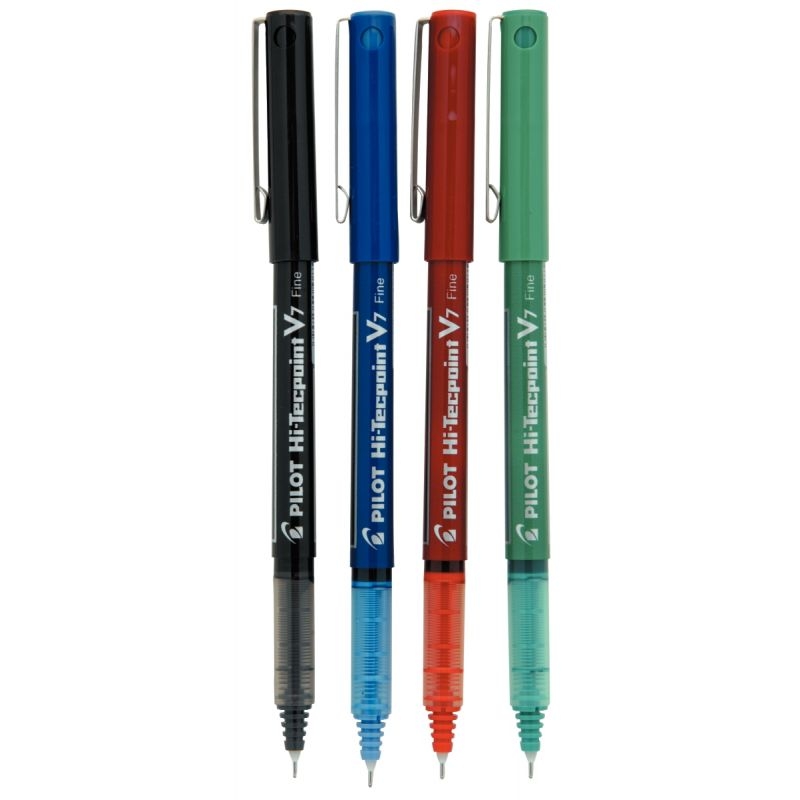 Pochette de 4 stylos V7 couleurs assorties