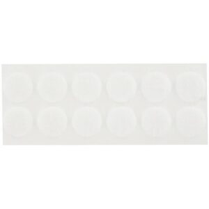 Pochette de 48 pastilles de Velcro super adhésif blanc diamètre 20 mm