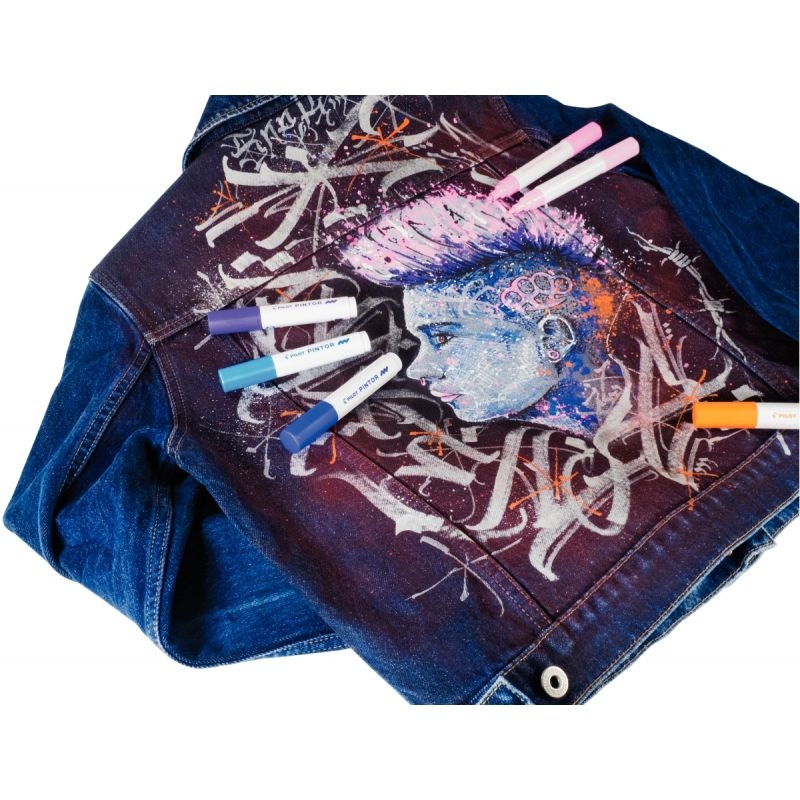 Pochette de 6 marqueurs Pintor fun pointe moyenne