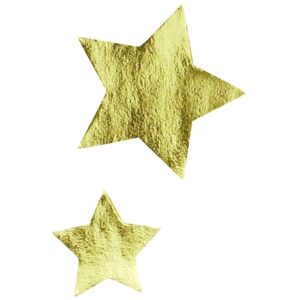 Pochette de 672 gommettes étoiles métallisées or