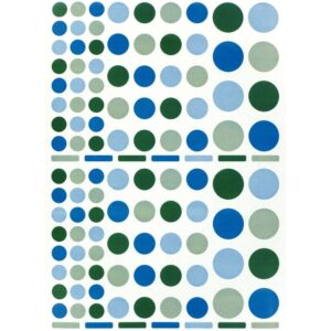 Pochette de 6900 gommettes  camaïeu géométriques adhésives repositionnables formes et couleurs assorties