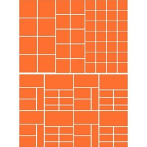 Pochette de 7920 gommettes géométriques adhésives repositionnables formes et couleurs assorties