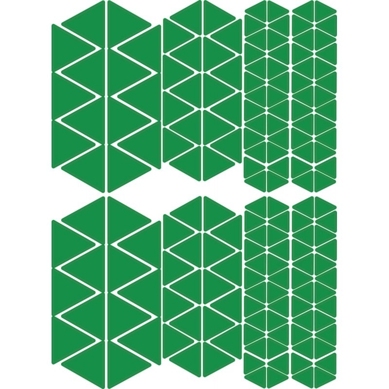 Pochette de 7920 gommettes géométriques adhésives repositionnables formes et couleurs assorties