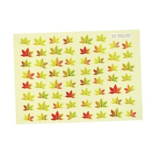 Pochette de 958 gommettes formes feuilles assorties