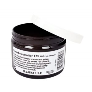 Pot de 125 ml de gouache à gratter MAJUSCULE