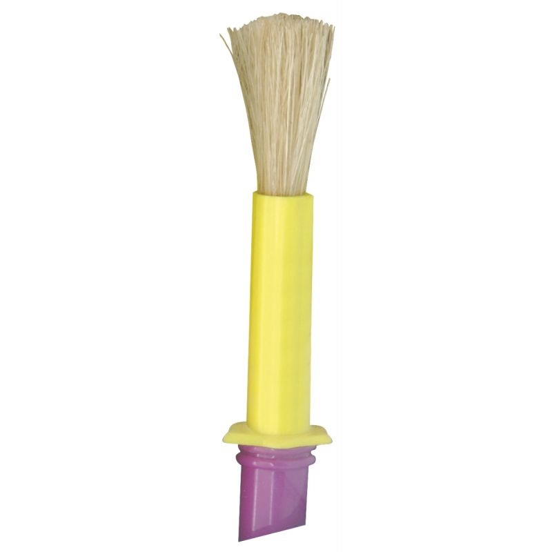 Pot de 14 brosses maternelle taille médium, en soie de porc avec colerette anti salissure