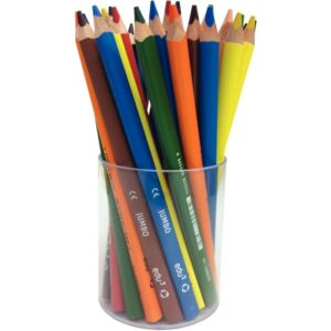 Pot de 36 crayons de couleur jumbo triangulaire