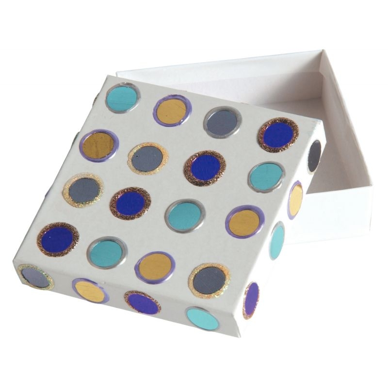 Pot de 5000 miroirs en plastique. Diamètre 1 cm 5 couleurs assorties : argent, or, violet, bleu, rouge et vert