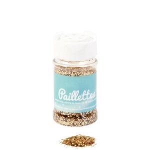 Pot de 60 g de paillettes scintillantes or