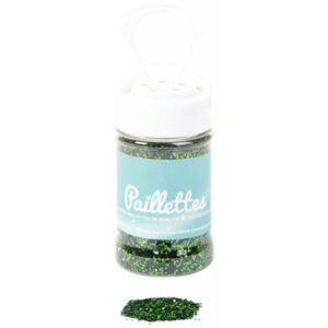 Pot de 60 g de paillettes scintillantes vert