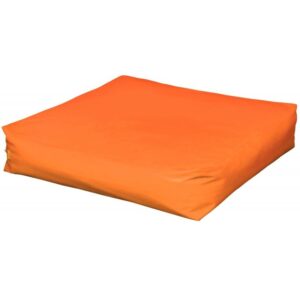 Pouf carré orange