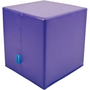 Pouf carré PVC violet