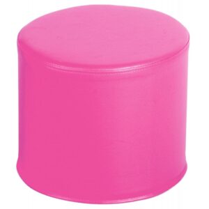 Pouf rond PVC fuchsia