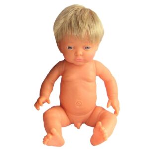 Poupée garçon, 42 cm, européenne avec des cheveux courts