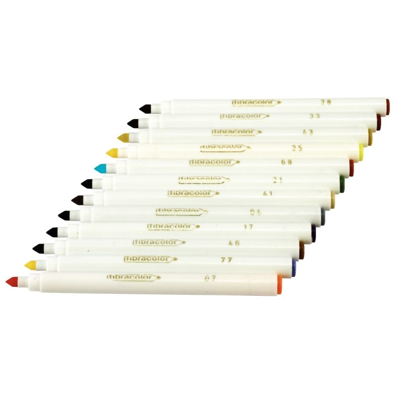Présentoir de 100 feutres pointe large 4,5mm assortis
