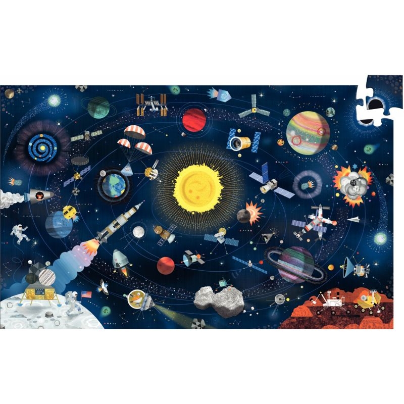 Puzzle 200 pièces l’espace + livret