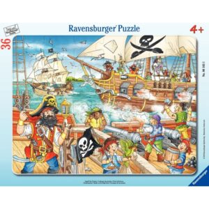 Puzzle à cadre 36 pièces, l’attaque des pirates