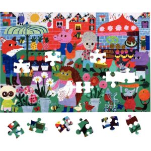 Puzzle de 100 pièces EEBOO, le marché écologique