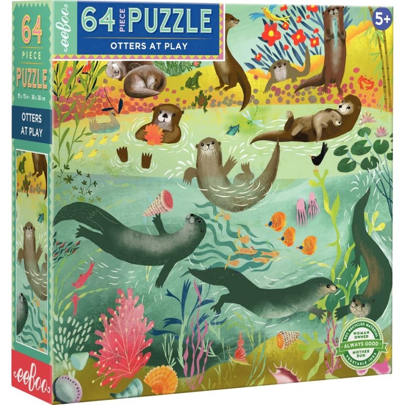 Puzzle de 64 pièces EEBOO, les loutres