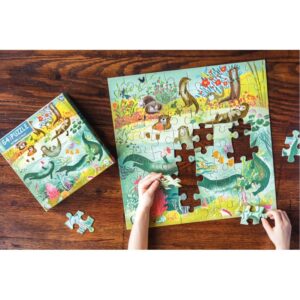 Puzzle de 64 pièces EEBOO, les loutres