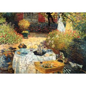 Puzzle en bois d’environ 100 pièces, LE DÉJEUNER de Claude MONET