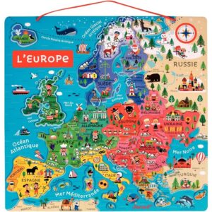 Puzzle magnétique 40 pièces, l’Europe