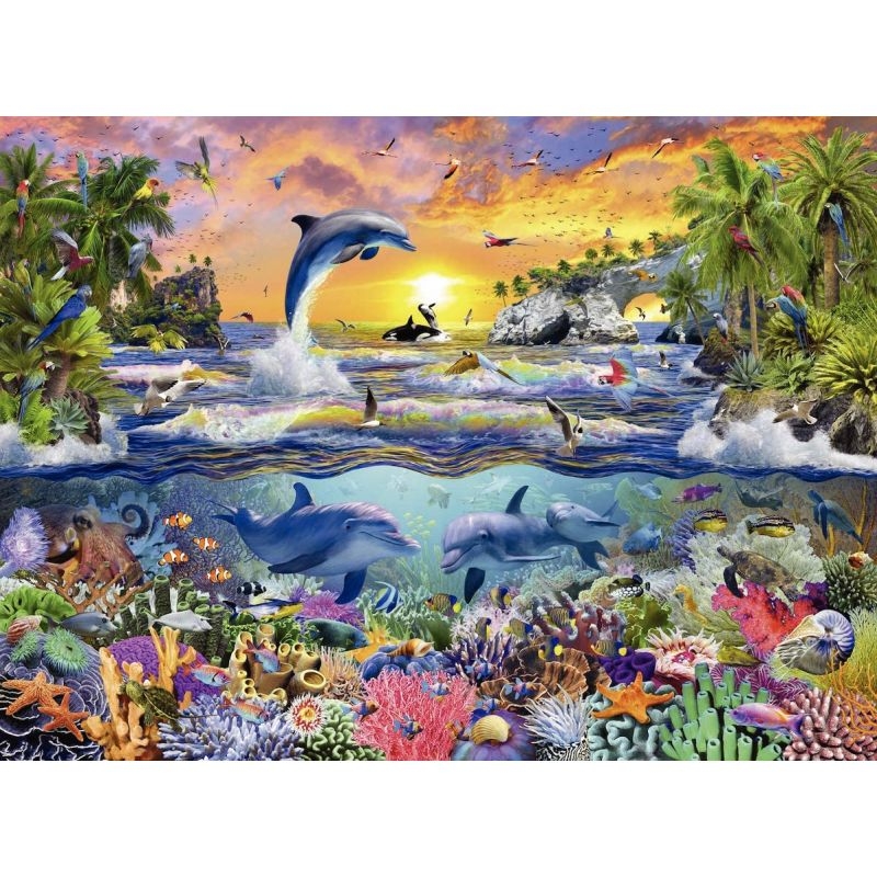 Puzzle XXL 100 pièces, paradis tropical