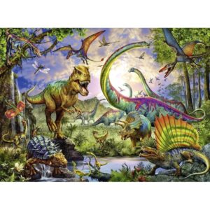 Puzzle XXL 200 pièces, le royaume des dinosaures