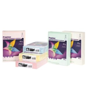 Ramette de 500 feuilles de papier 80g de format A4 bleu FIRST