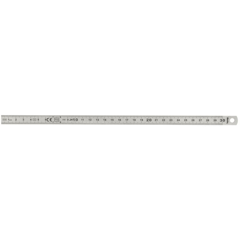 Reglet inox 2 faces 30 cm