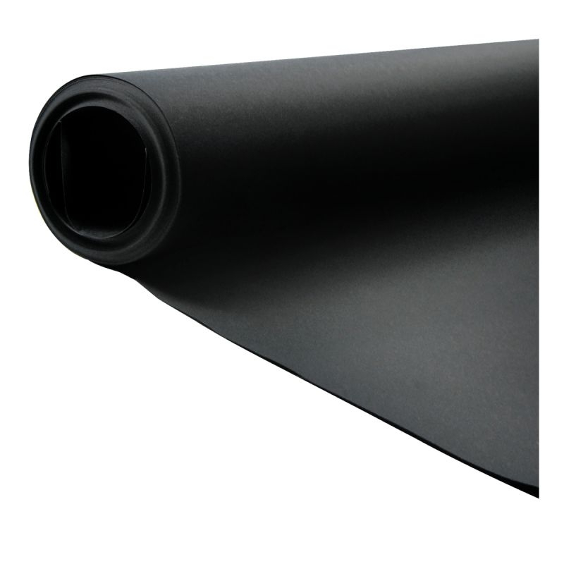 Rouleau de papier dessin noir 10×1,3 m, 125 g