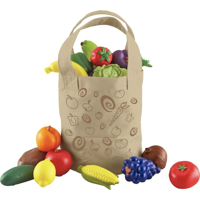 Sac en tissu + 16 fruits et légumes