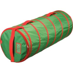 Sac pour sapin de Noël vert/rouge