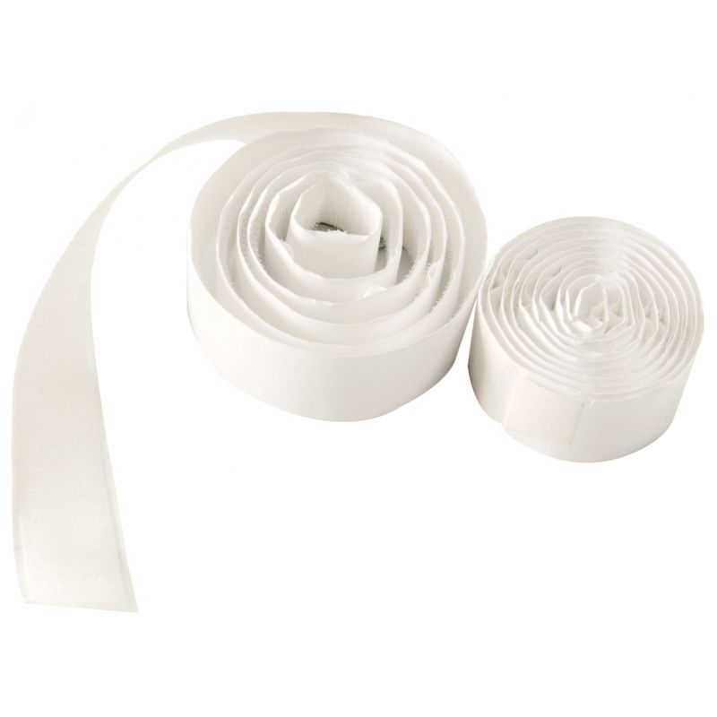 Sac Velcro adhésif blanc bande de 2 m, largeur 20 mm