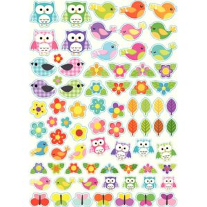 Sachet 260 gommettes nature assorties