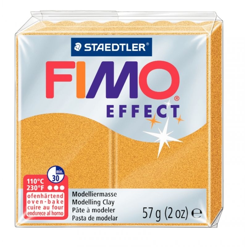 Sachet de 10 pains de 57 grammes de pâte à modeler Fimo Soft dont 1 Effect assorties