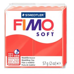 Sachet de 10 pains de 57 grammes de pâte à modeler Fimo Soft dont 1 Effect assorties