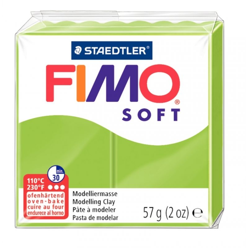 Sachet de 10 pains de 57 grammes de pâte à modeler Fimo Soft dont 1 Effect assorties