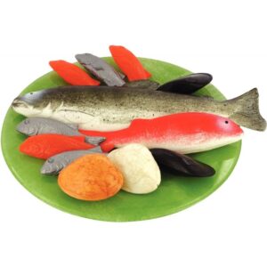 Sachet de 12 poissons en plastique