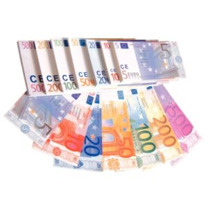 Sachet de 140 billets euros factices