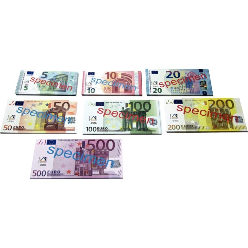 Sachet de 140 billets euros factices