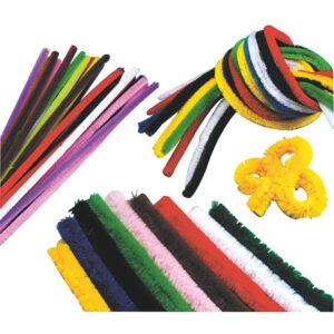 Sachet de 150 chenilles diamètre 6 mm et longueur 30 cm couleurs assorties