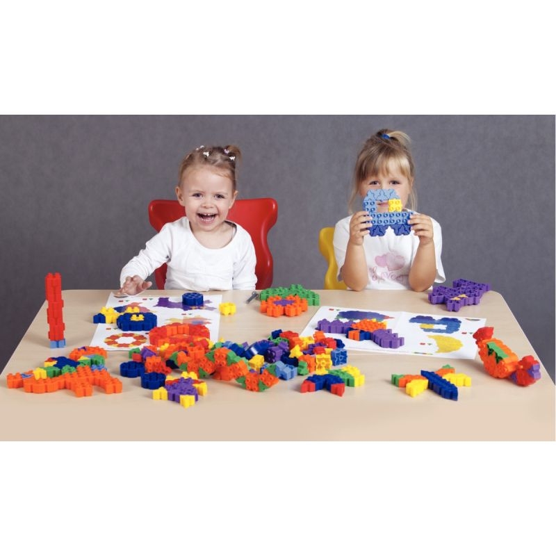 Sachet de 300 briques de construction Junior Starter Rainbow