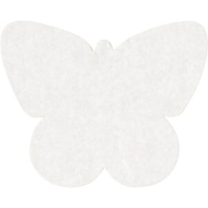 Sachet de 48 papillons en papier diffuseur blanc format 23 x 18 cm