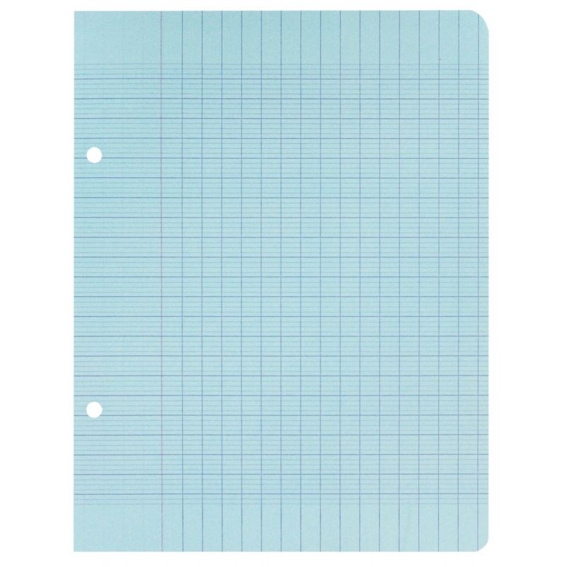 Sachet de 50 feuillets mobiles coloris bleu