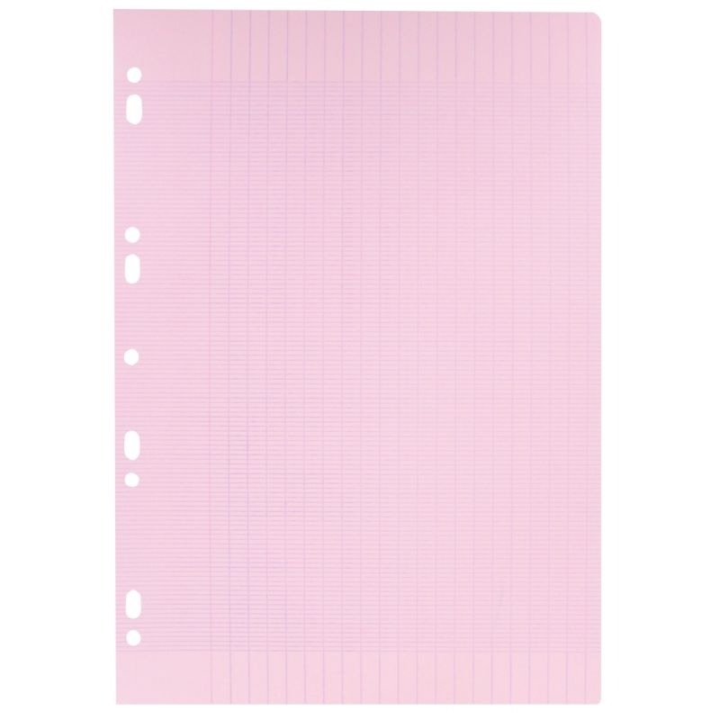 Sachet de 50 feuillets mobiles coloris rose