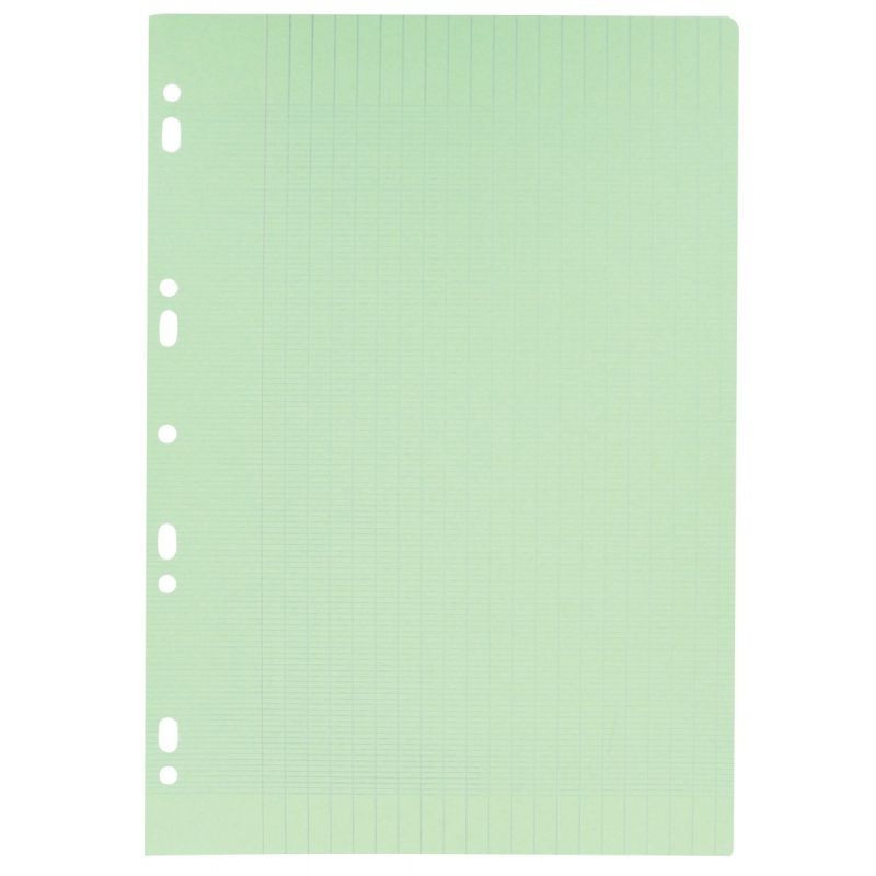 Sachet de 50 feuillets mobiles coloris vert